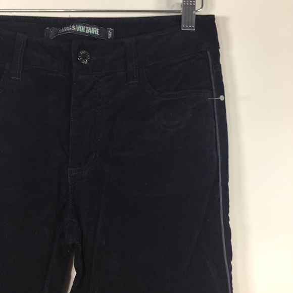 Zadig & Voltaire Eva Skinny Corduroy Pants Black - Picture 11 of 16
